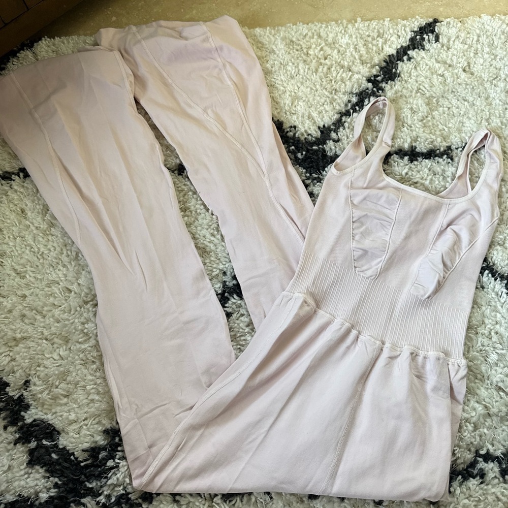 Free People Elegant Light Pink Jumpsuit